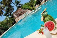 The pool of the Hotel VILLA LA PLANTATION - Las Galeras - Dominican Republic